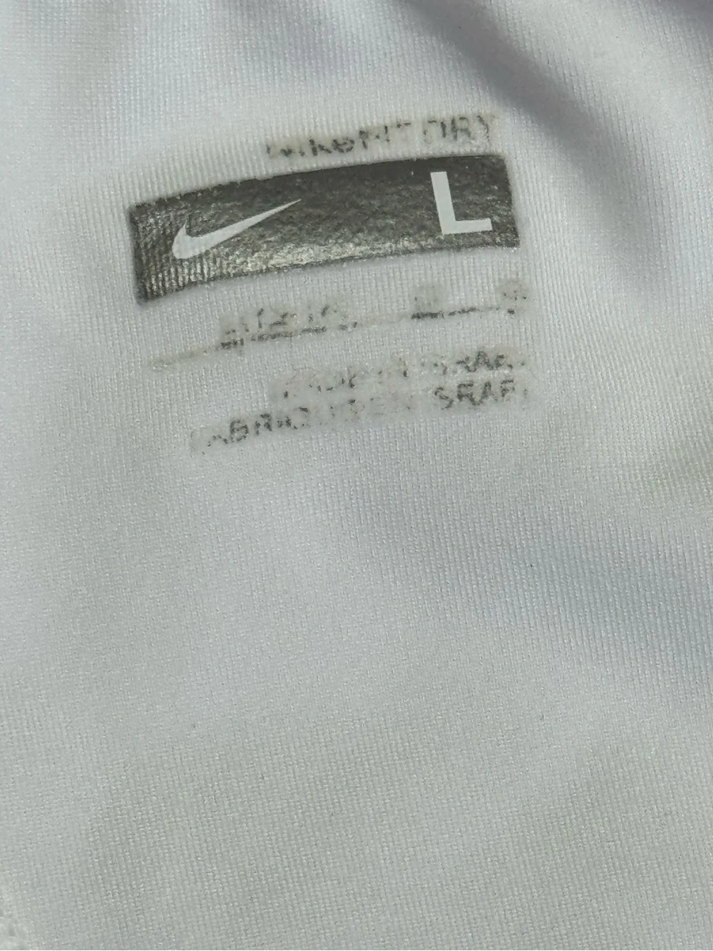 ❤️ Nike Large Womens White Racerback Athletic Tank Top Yoga Shirt Athletic (B6)